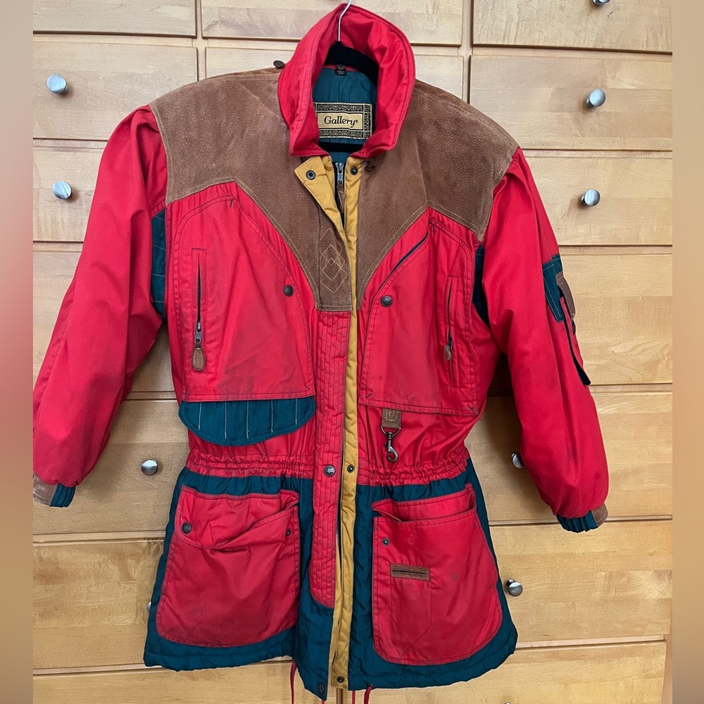 Vintage Ski Jacket with Detachable Fur Hood- Gallery brand